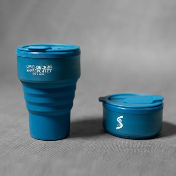 Силиконовый складной стакан